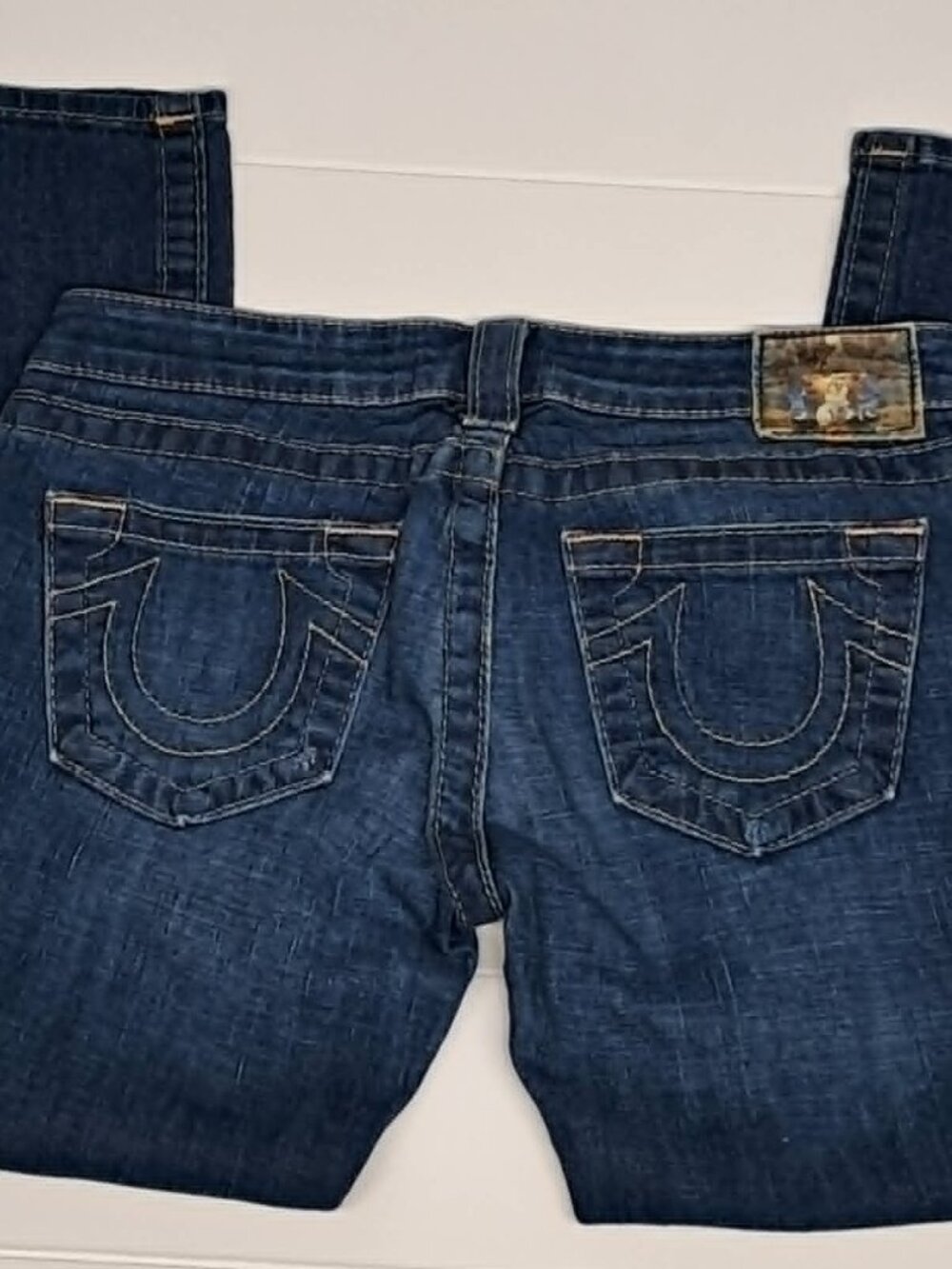 True Religion Womens Denim Capri Size 27 Low Rise Straight Medium Wash